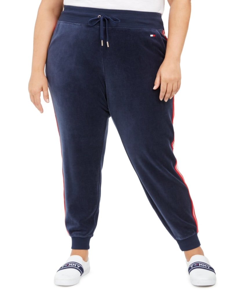 Tommy hilfiger velour jogger pants top